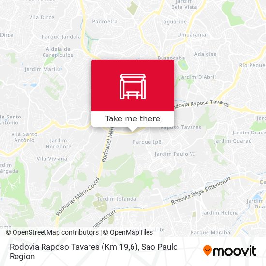Rodovia Raposo Tavares (Km 19,6) map
