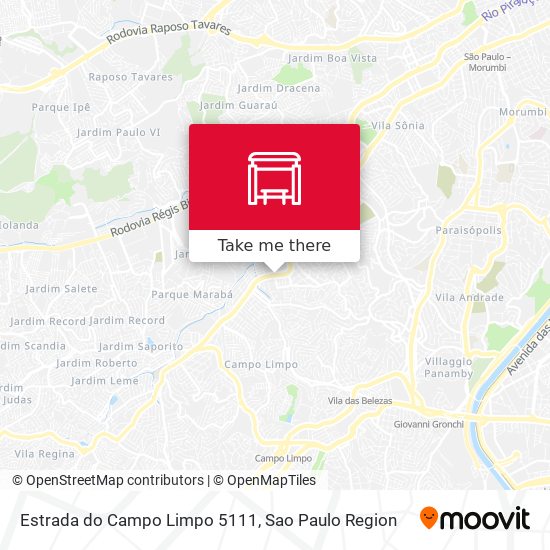 Estrada do Campo Limpo 5111 map