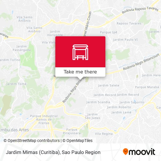 Jardim Mimas (Curitiba) map