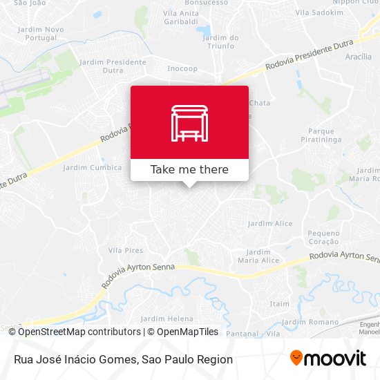 Rua José Inácio Gomes map