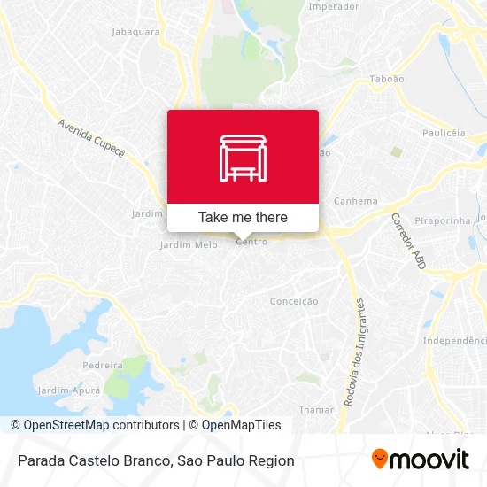 Parada Castelo Branco map