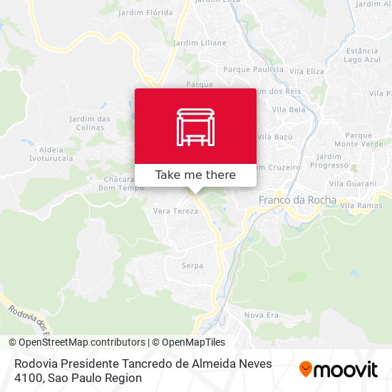 Rodovia Presidente Tancredo de Almeida Neves 4100 map