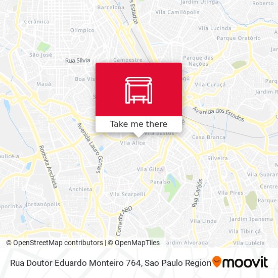 Mapa Rua Doutor Eduardo Monteiro 764