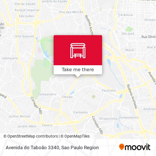 Avenida do Taboão 3340 map