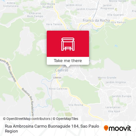Rua Ambrosina Carmo Buonaguide 184 map