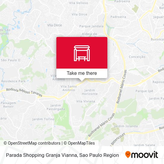 Parada Shopping Granja Vianna map