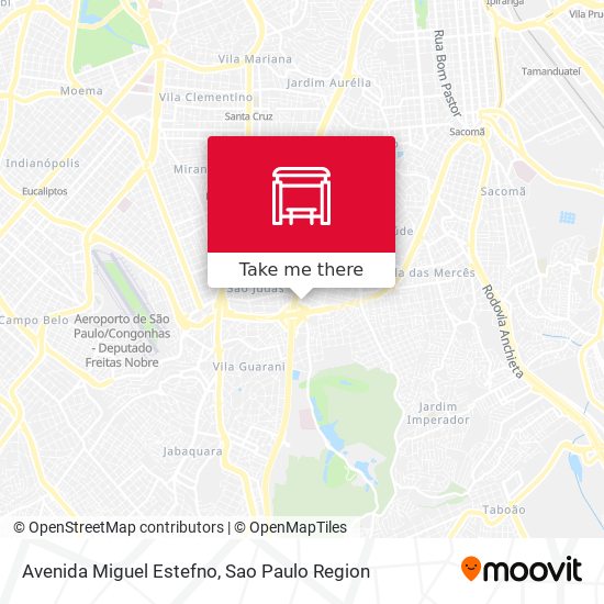 Avenida Miguel Estefno map