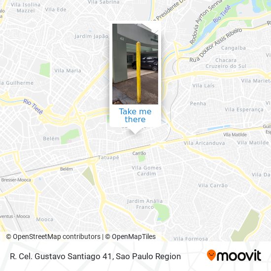 R. Cel. Gustavo Santiago 41 map