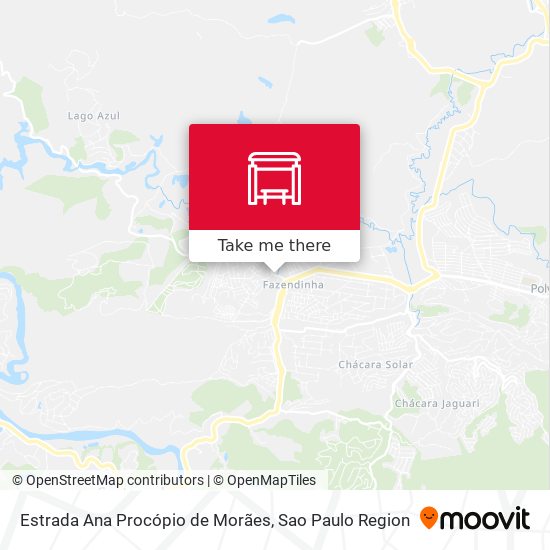 Estrada Ana Procópio de Morães map