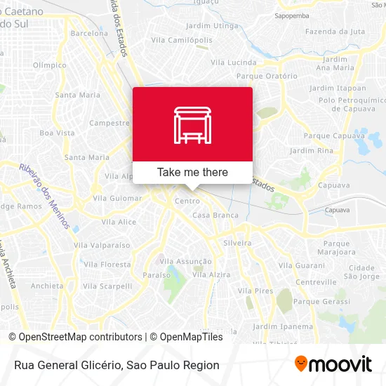 Rua General Glicério map