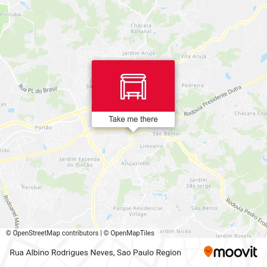 Rua Albino Rodrigues Neves map