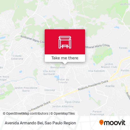 Mapa Avenida Armando Bei