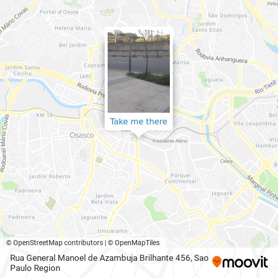 Rua General Manoel de Azambuja Brilhante 456 map