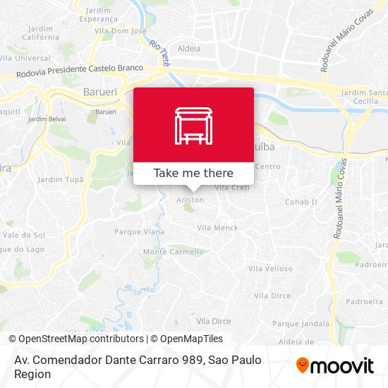 Mapa Av. Comendador Dante Carraro 989