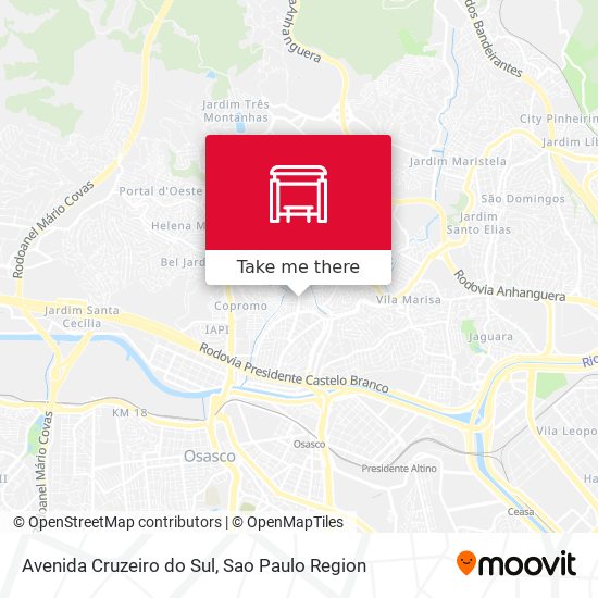 Avenida Cruzeiro do Sul map