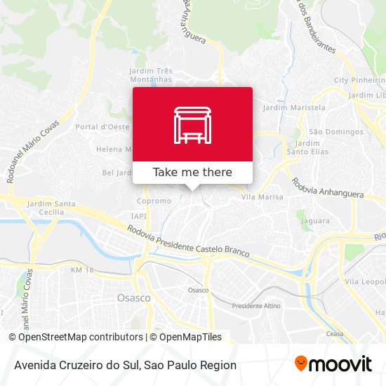 Avenida Cruzeiro do Sul map