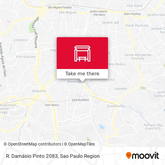 R. Damásio Pinto 2083 map