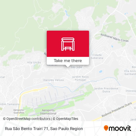 Rua São Bento Trairí 71 map
