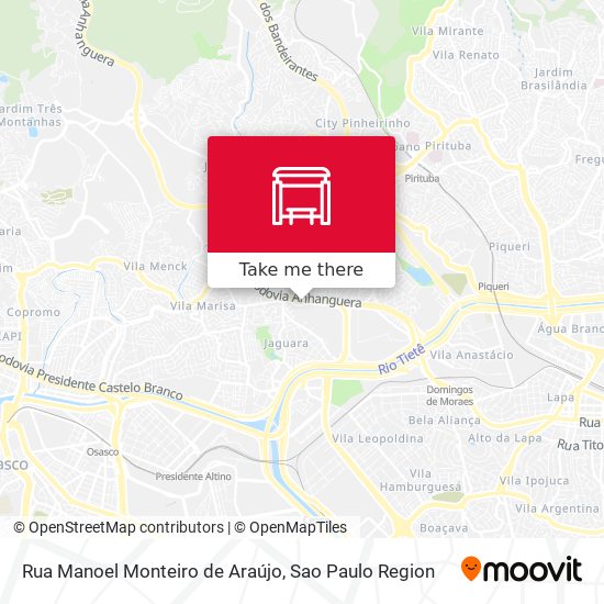 Mapa Rua Manoel Monteiro de Araújo