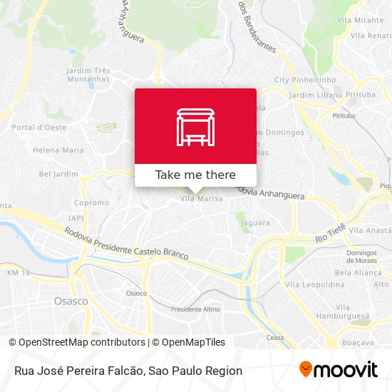 Rua José Pereira Falcão map