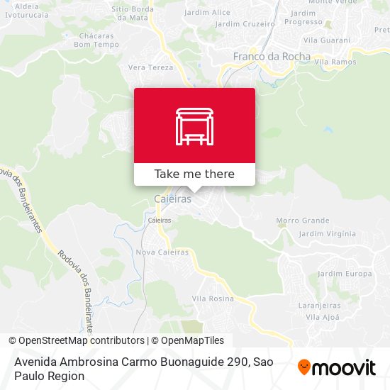 Avenida Ambrosina Carmo Buonaguide 290 map