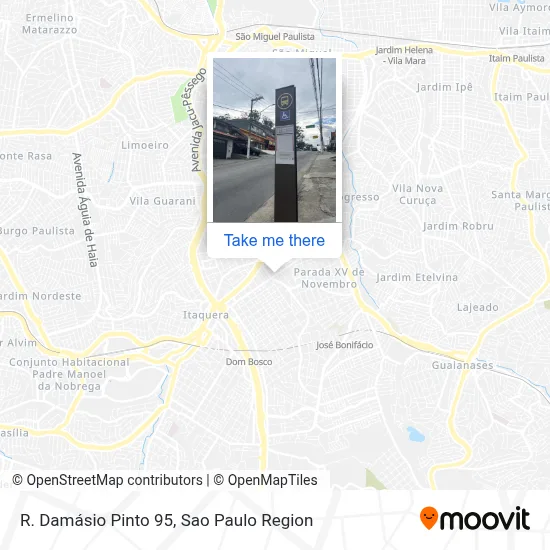 R. Damásio Pinto 95 map