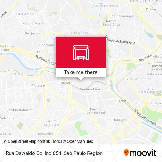 Rua Oswaldo Collino 654 map