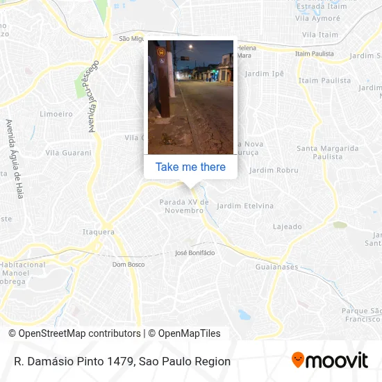 R. Damásio Pinto 1479 map