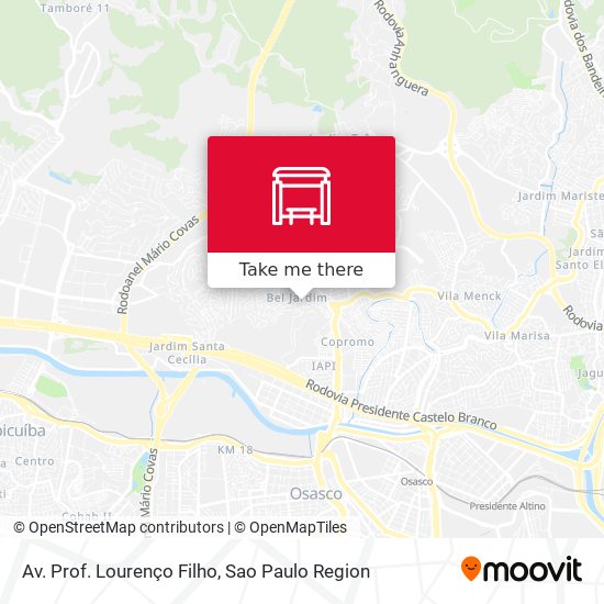 Av. Prof. Lourenço Filho map