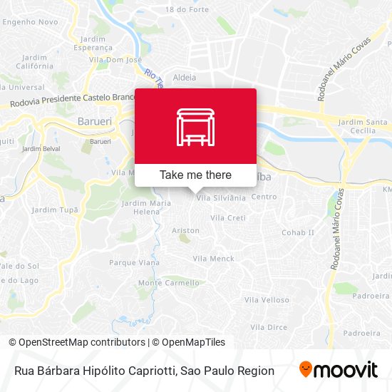 Rua Bárbara Hipólito Capriotti map
