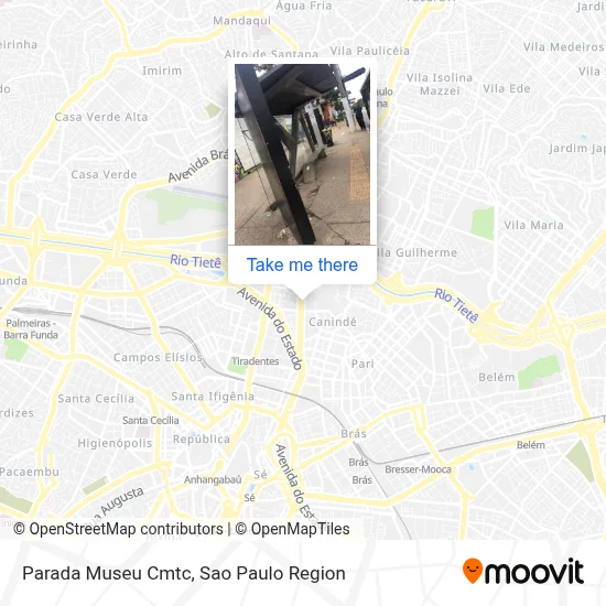 Parada Museu Cmtc map