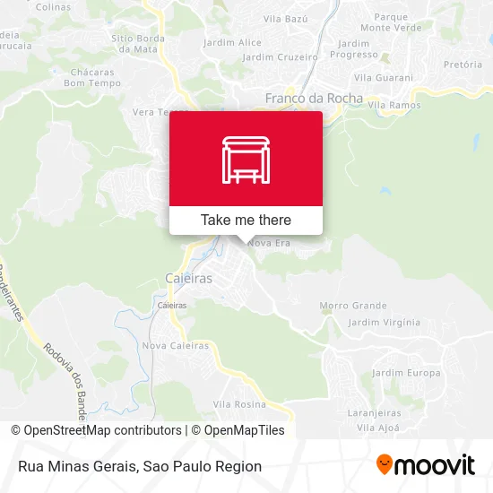 Rua Minas Gerais map