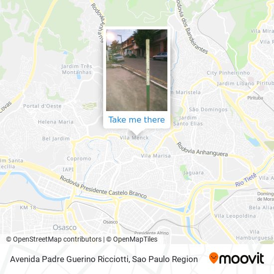Avenida Padre Guerino Ricciotti map