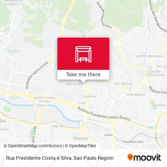 Rua Presidente Costa e Silva map