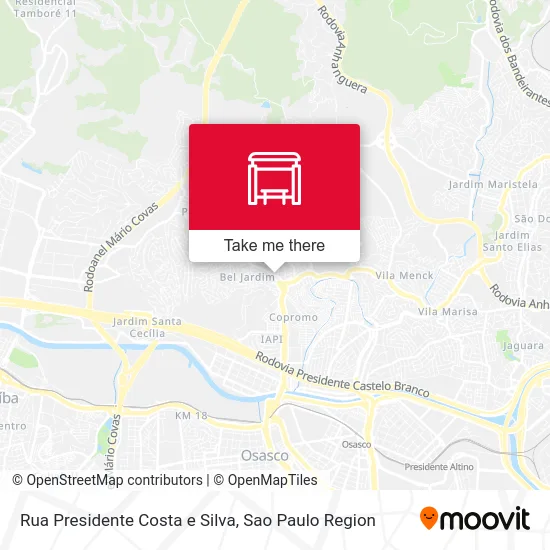 Rua Presidente Costa e Silva map