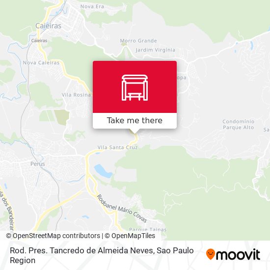 Rod. Pres. Tancredo de Almeida Neves map