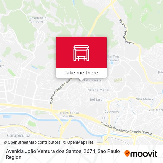 Avenida João Ventura dos Santos, 2674 map