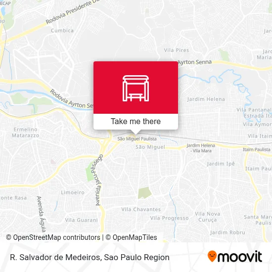 R. Salvador de Medeiros map