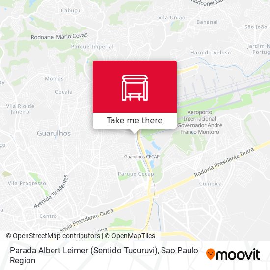 Parada Albert Leimer (Sentido Tucuruvi) map