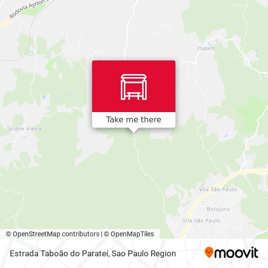 Estrada Taboão do Parateí map