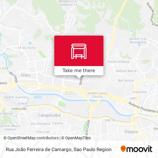 Rua João Ferreira de Camargo map