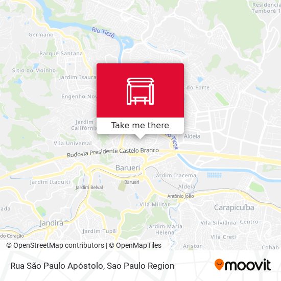 Rua São Paulo Apóstolo map