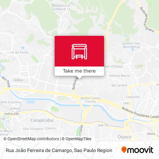 Rua João Ferreira de Camargo map