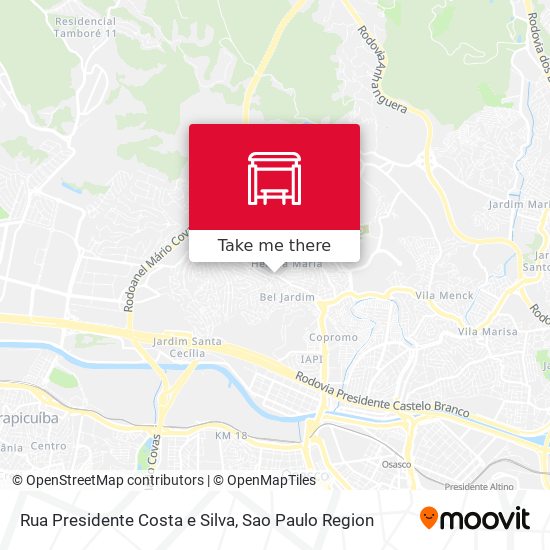 Rua Presidente Costa e Silva map