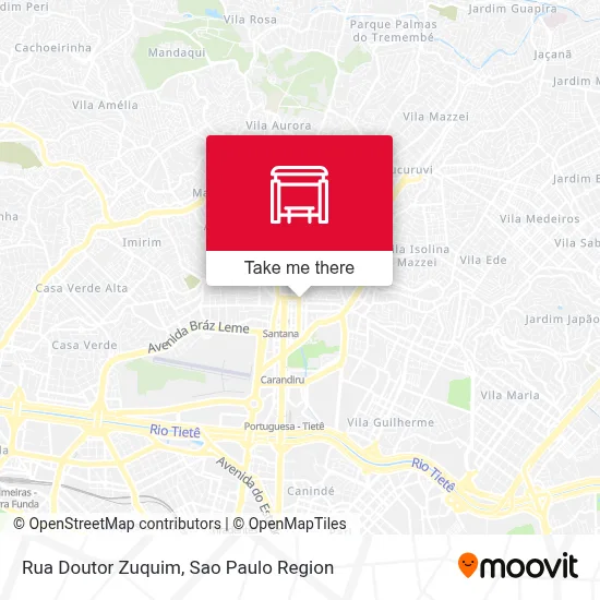 Rua Doutor Zuquim map