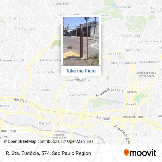 R. Sta. Eudóxia, 574 map