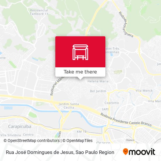 Rua José Domingues de Jesus map