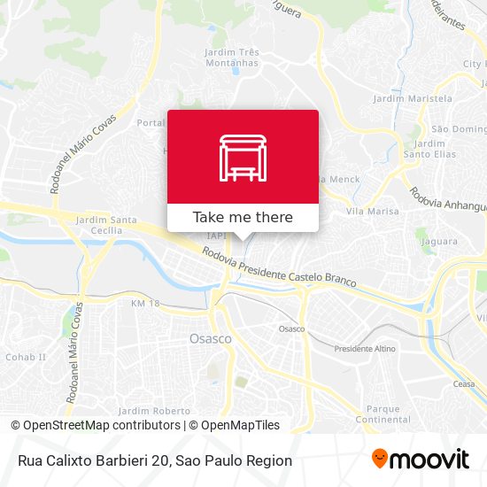 Rua Calixto Barbieri 20 map