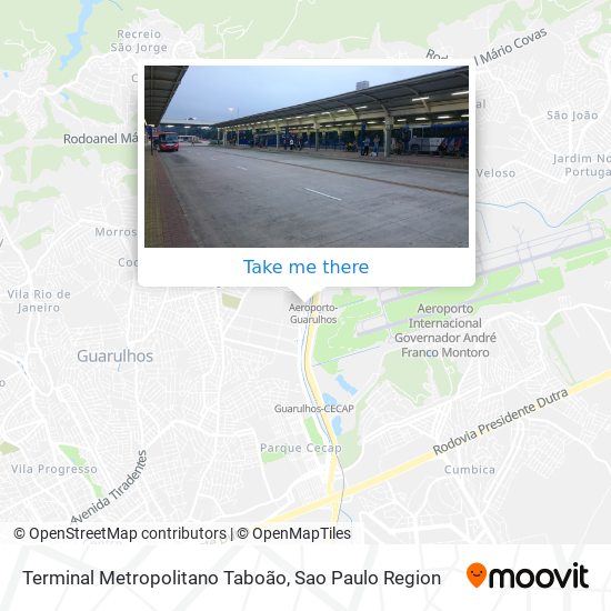 Mapa Terminal Metropolitano Taboão