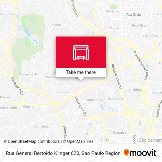 Rua General Bertoldo Klinger 620 map